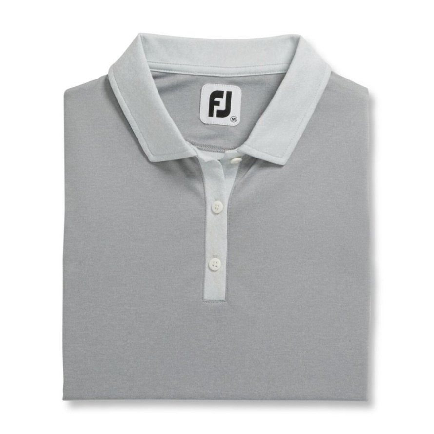 Heather Grey Sleeveless Jacquard Back Shirt Women-Previous Season Style Footjoy CA