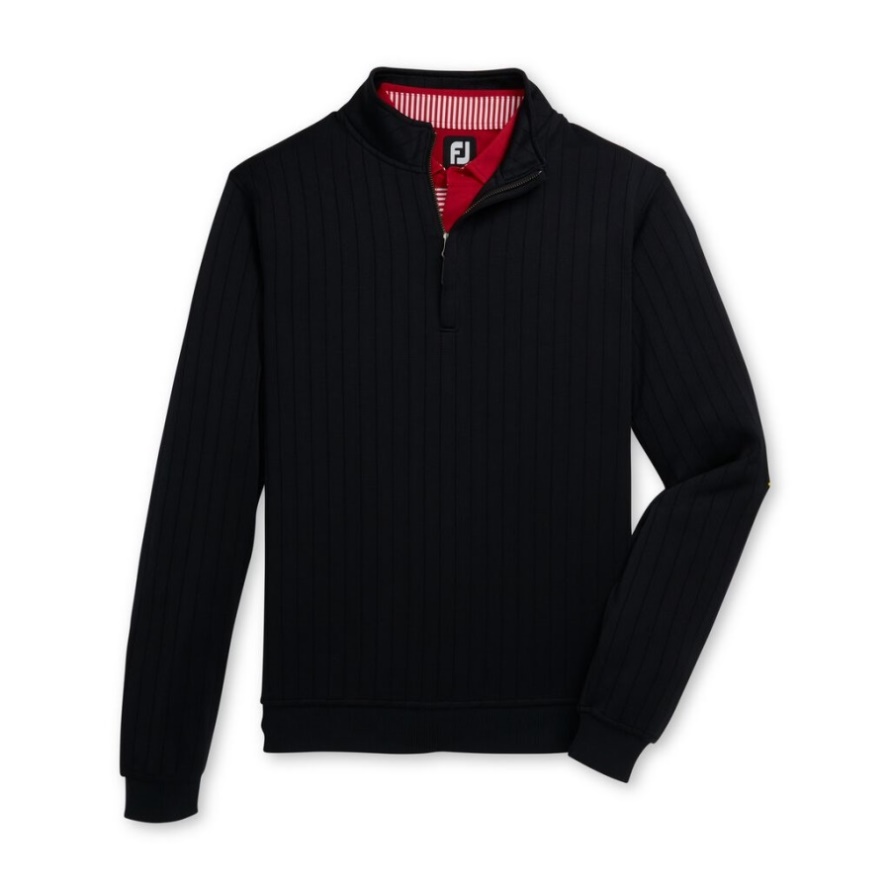 Footjoy CA Drop Needle Half-Zip Gathered Waist Black