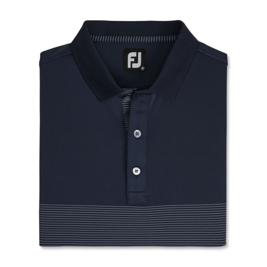 Lisle Engineered Pin Stripe Self Collar Footjoy CA
