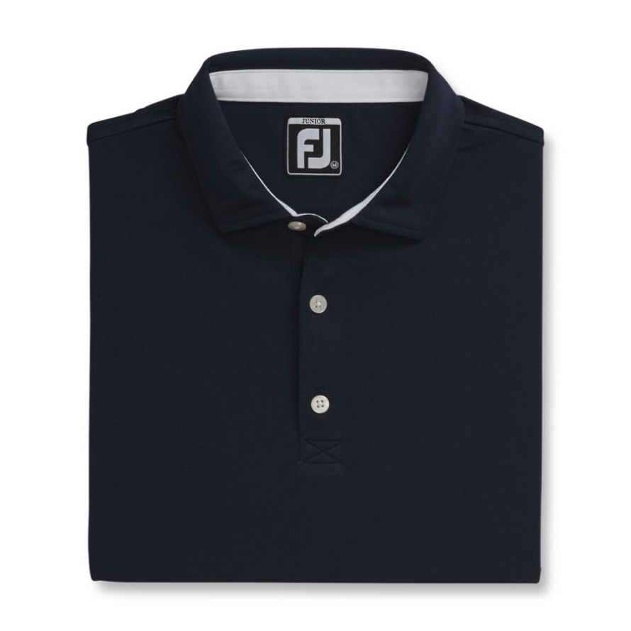 Solid Pique Self Collar Junior Navy Footjoy CA