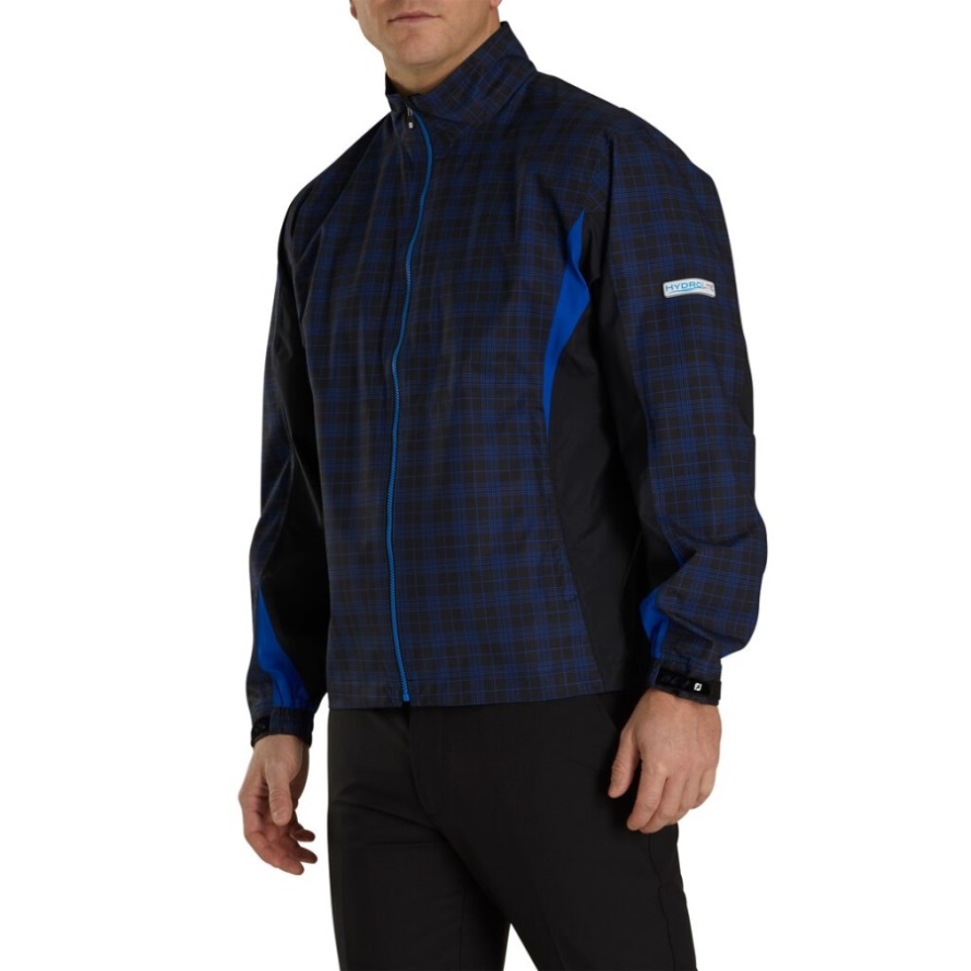 Footjoy CA Black-Royal Plaid FJ HydroLite Rain Jacket