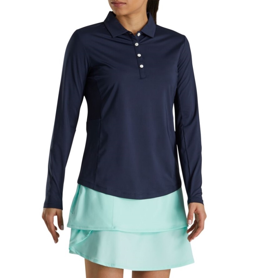 Footjoy CA Navy Long Sleeve Sun Protection Shirt Women