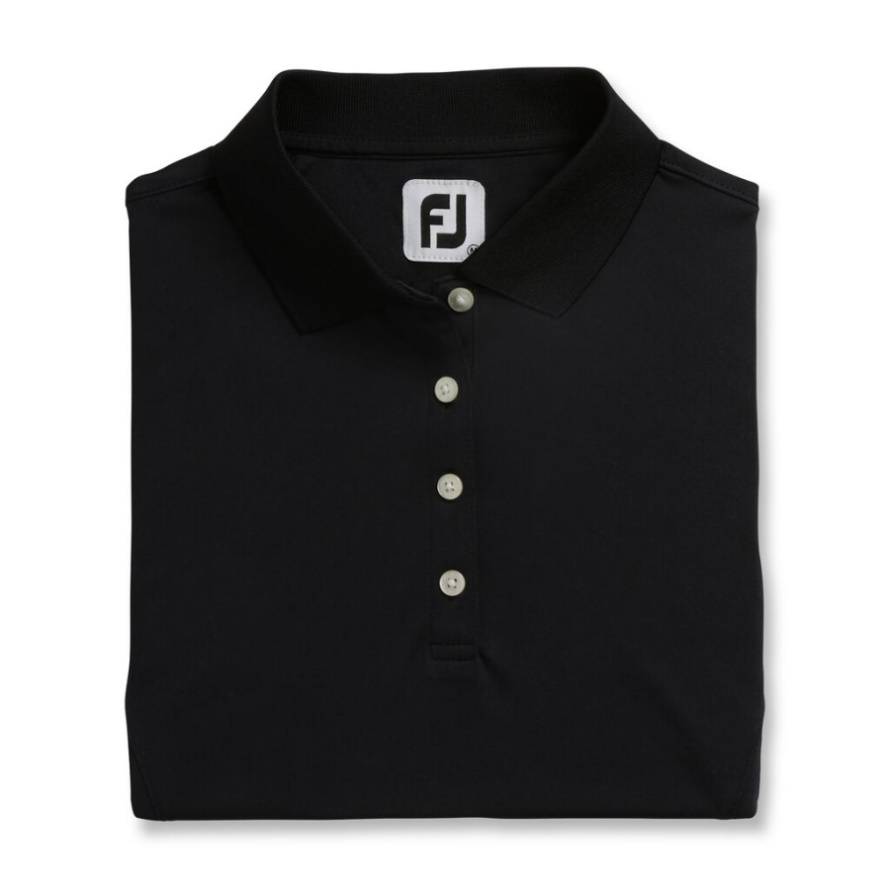 Black ProDry Interlock Shirt Knit Collar Women Footjoy CA