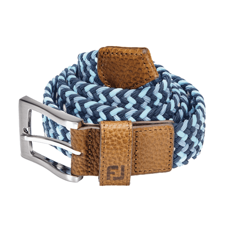 Multi Woven Golf Belt Footjoy CA Bluestone-Denim-Azure