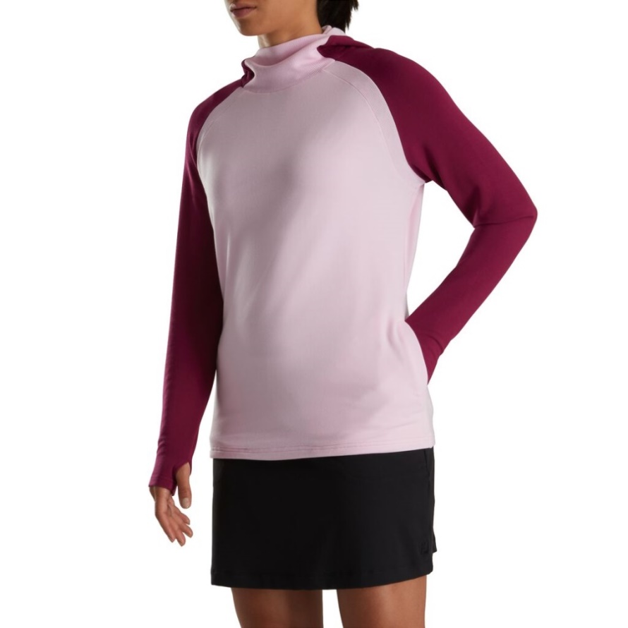 Footjoy CA Fig-Pink Color Block Hoodie Women
