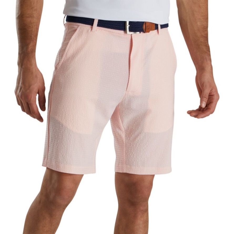 Footjoy CA Seersucker Shorts 10'' Inseam-Previous Season Style Quartz Pink