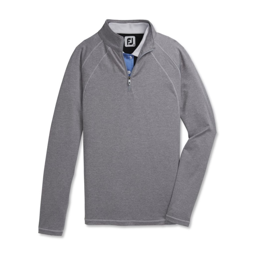 Jersey Knit Quarter-Zip Mid-Layer Women-Previous Season Style Heather Grey Footjoy CA