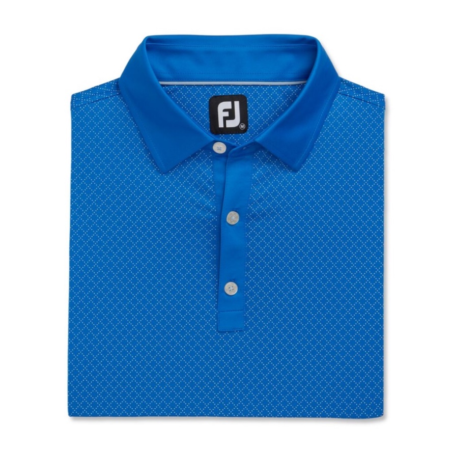 Royal Diamond Dot Print Lisle Self Collar-Previous Season Style Footjoy CA