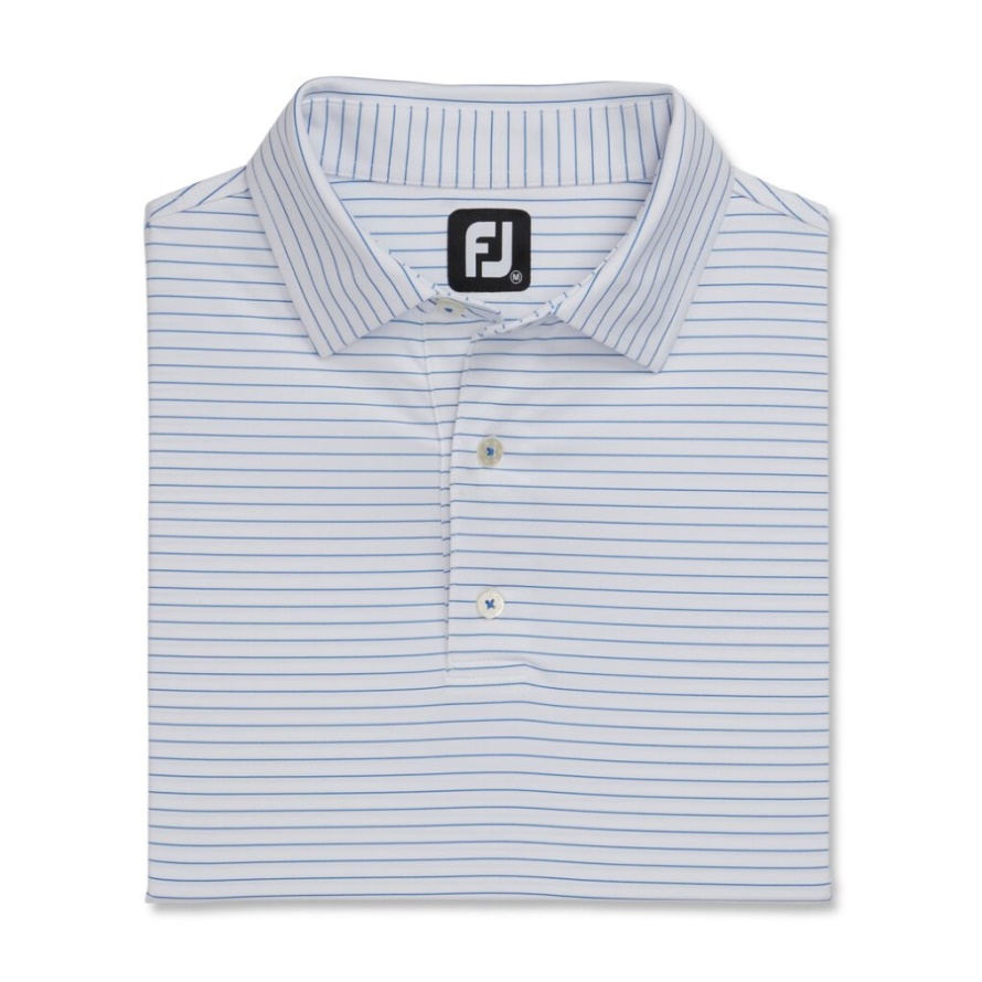 White-Royal Lisle Classic Pencil Stripe Footjoy CA