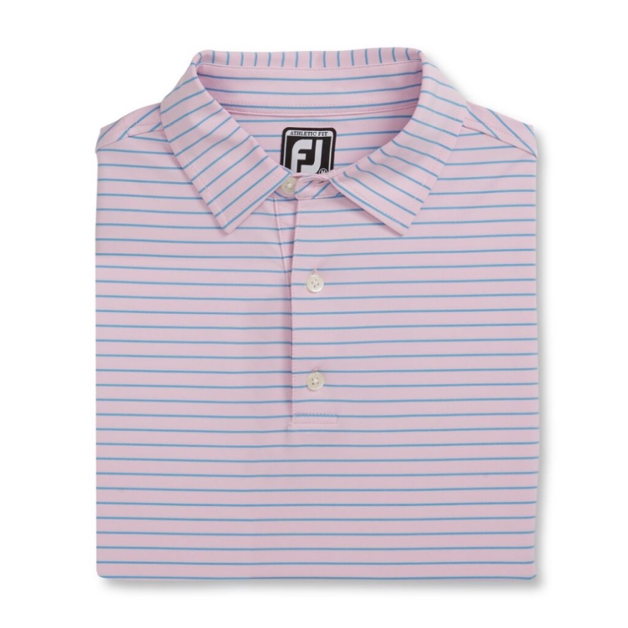 Athletic Fit Classic Stripe Self Collar Pink-Light Blue Footjoy CA
