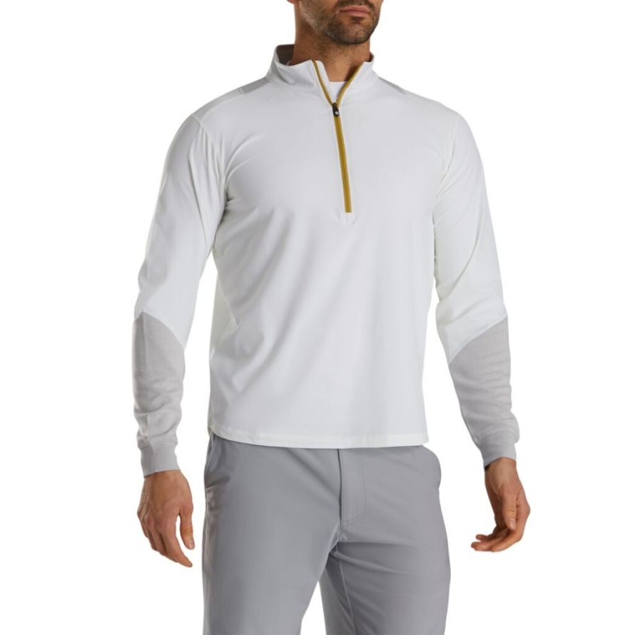 White-Heather Grey Footjoy CA HyperFlex Pullover