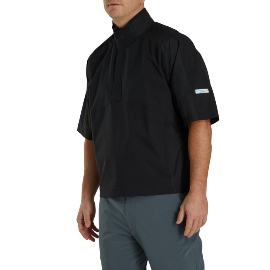 Footjoy CA HydroLite Short Sleeve Rain Shirt Black