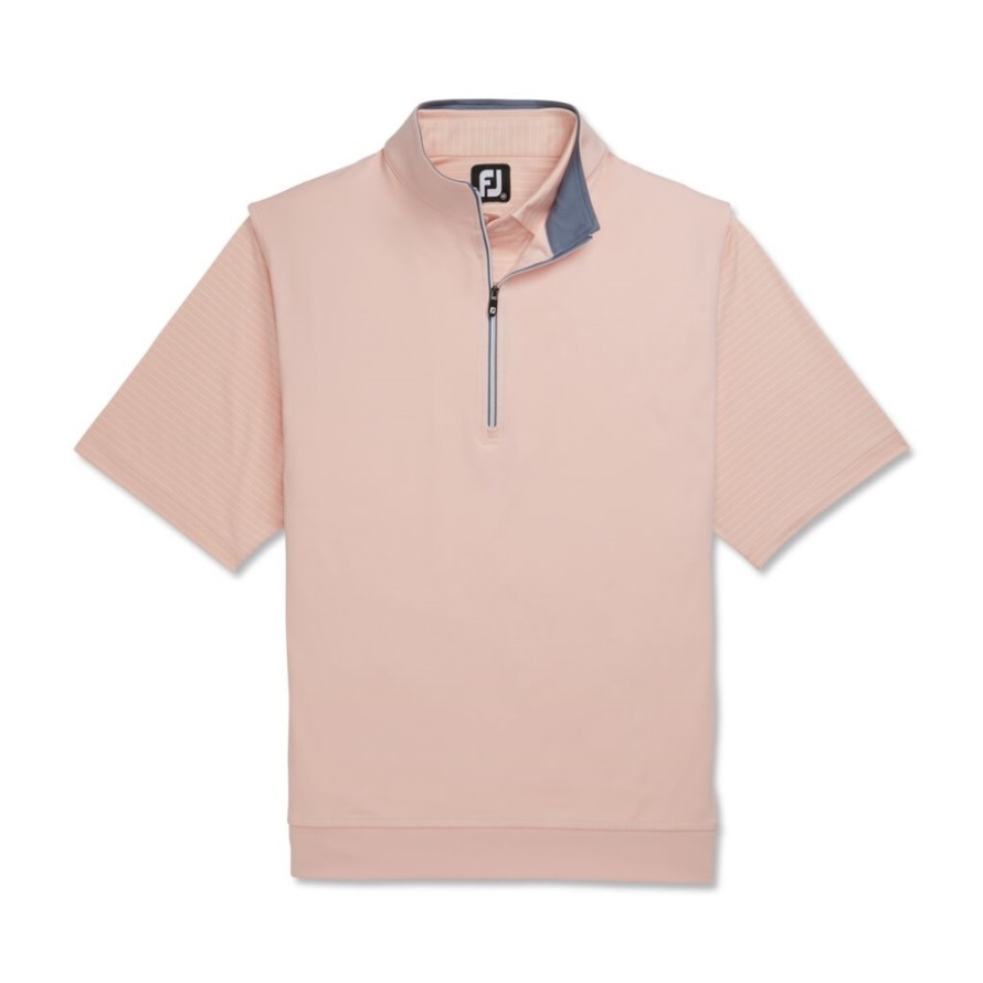 Footjoy CA Half-Zip Jersey Vest Quartz Pink