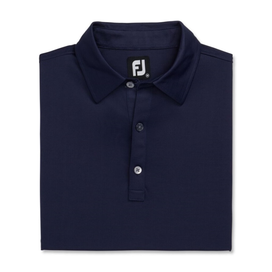 Footjoy CA Navy Slub Yarn Solid Self Collar-Previous Season Style