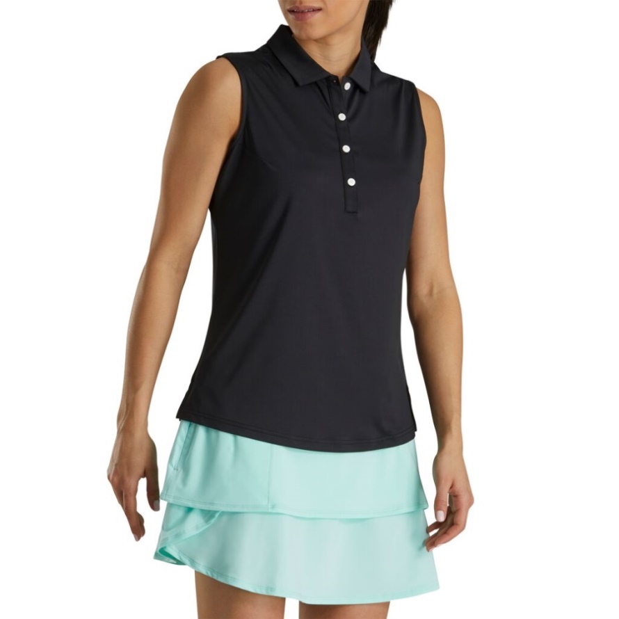 Solid Lisle Sleeveless Women Black Footjoy CA
