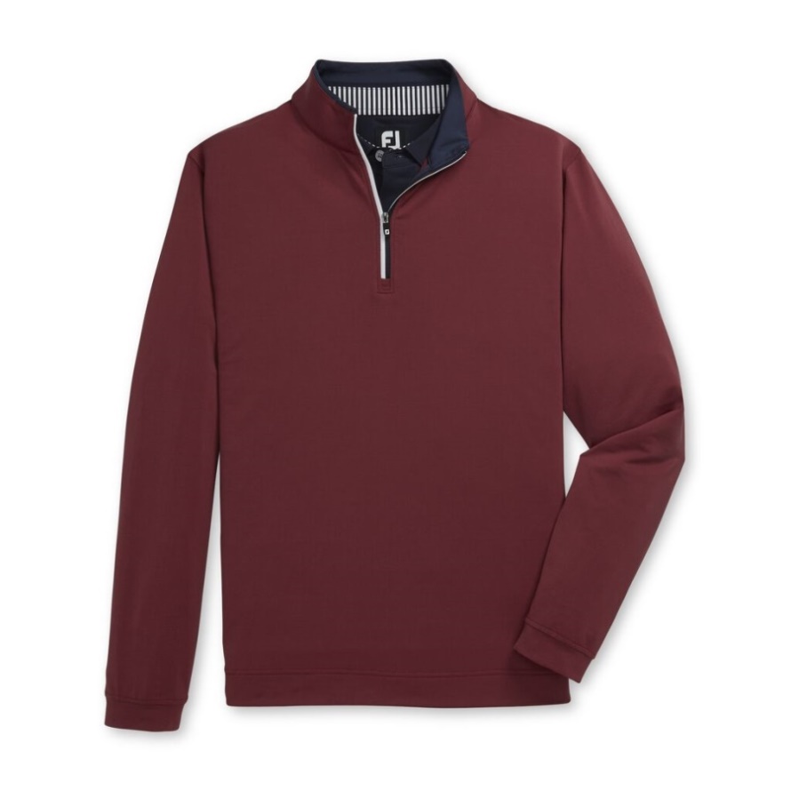 Footjoy CA Lightweight Quarter-Zip Red-Navy