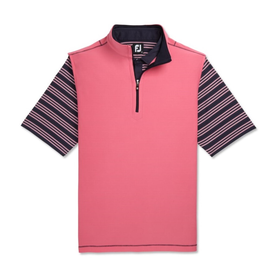 Footjoy CA Watermelon Quarter-Zip Brushed Back Vest