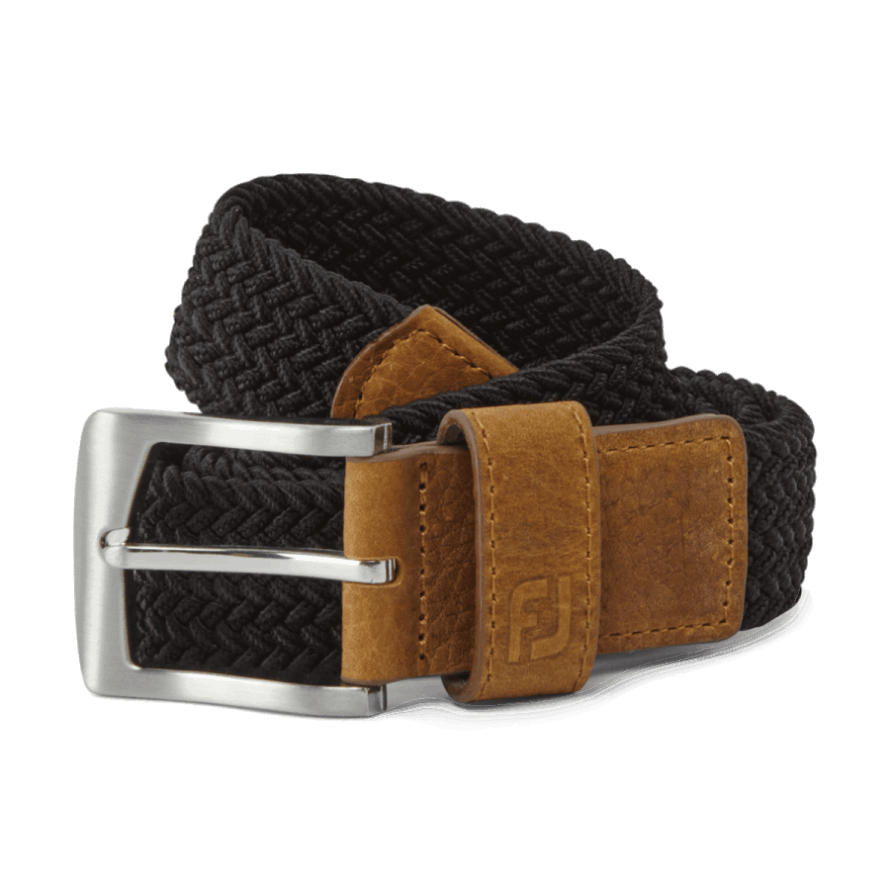 Woven Golf Belt Black Footjoy CA