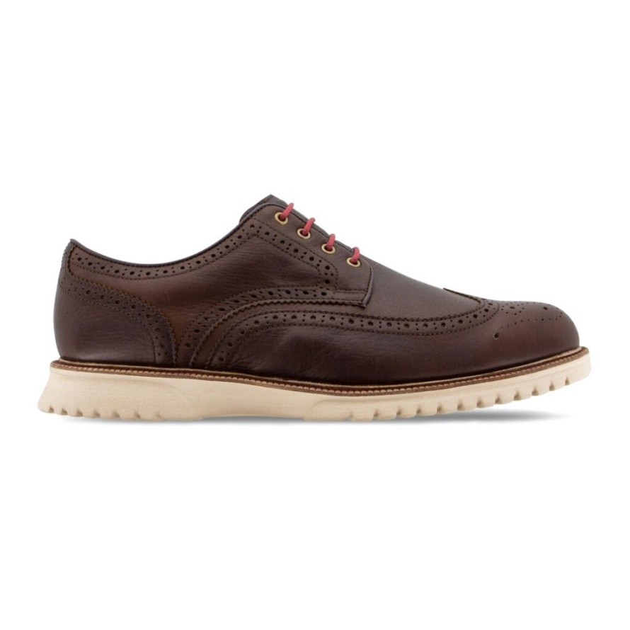 Footjoy CA Club Casuals Wing Tip Brown