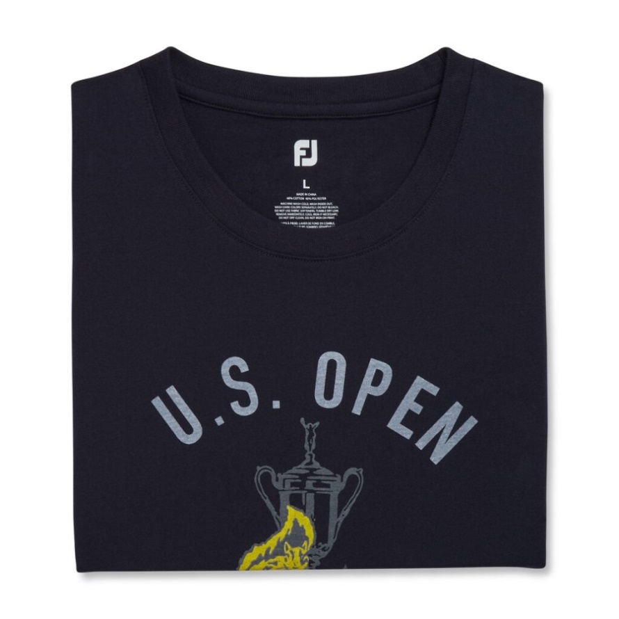 Navy Footjoy CA 2022 U.S. Open Date Graphic Tee-Previous Season Style