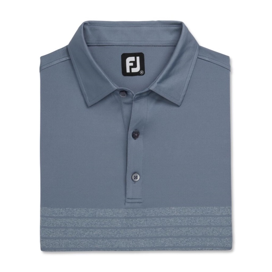 Footjoy CA Graphite Engineered Heather Pinstripe Lisle Self Collar