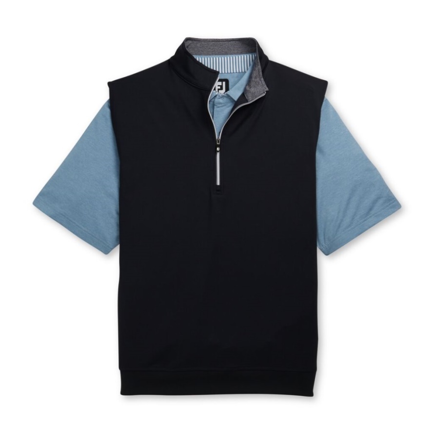 Black Half-Zip Jersey Vest Footjoy CA