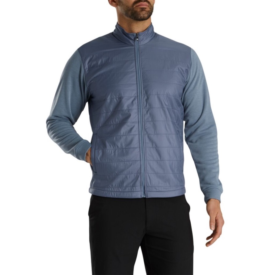 Full-Zip Hybrid Jacket Slate-Heather Slate Footjoy CA