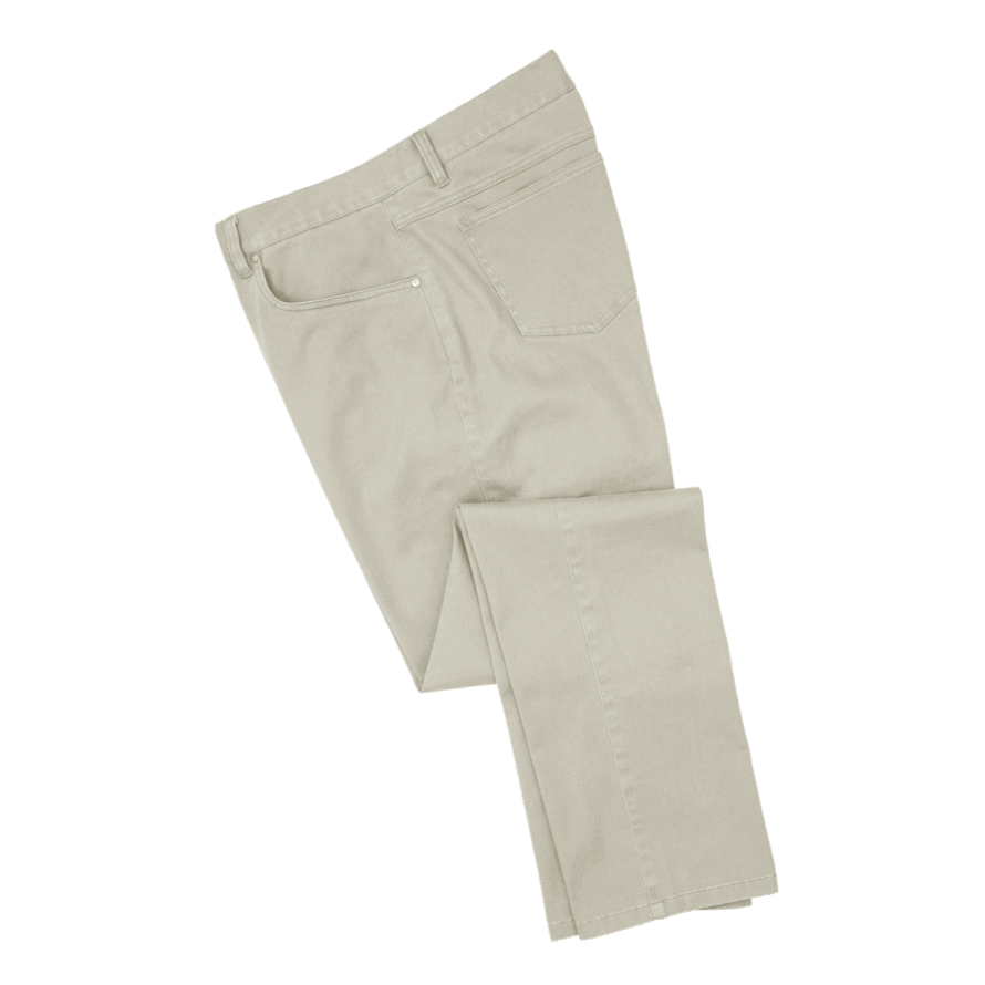 Sueded Cotton Twill 5-Pocket Pant Stone Footjoy CA