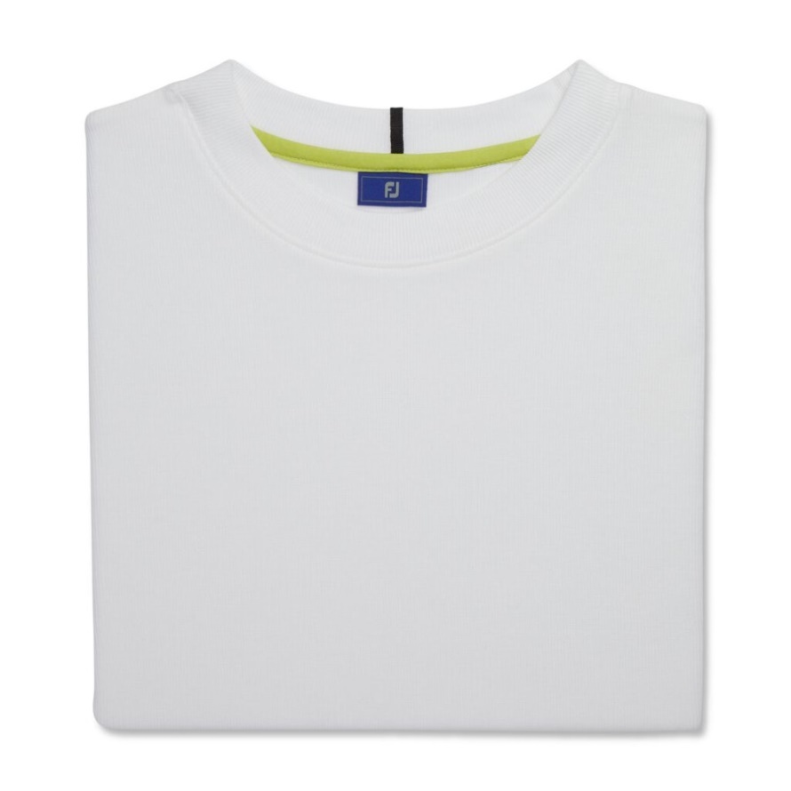 Footjoy CA Crewneck Pullover White