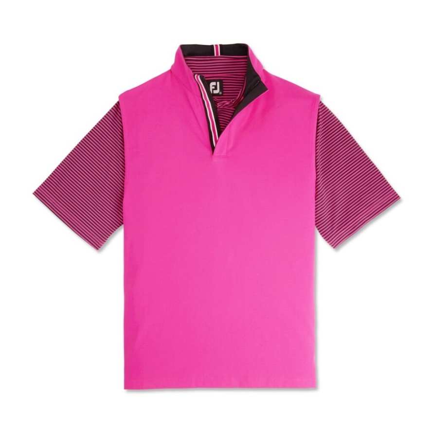 Hot Pink Footjoy CA Stretch Jersey-Previous Season Style