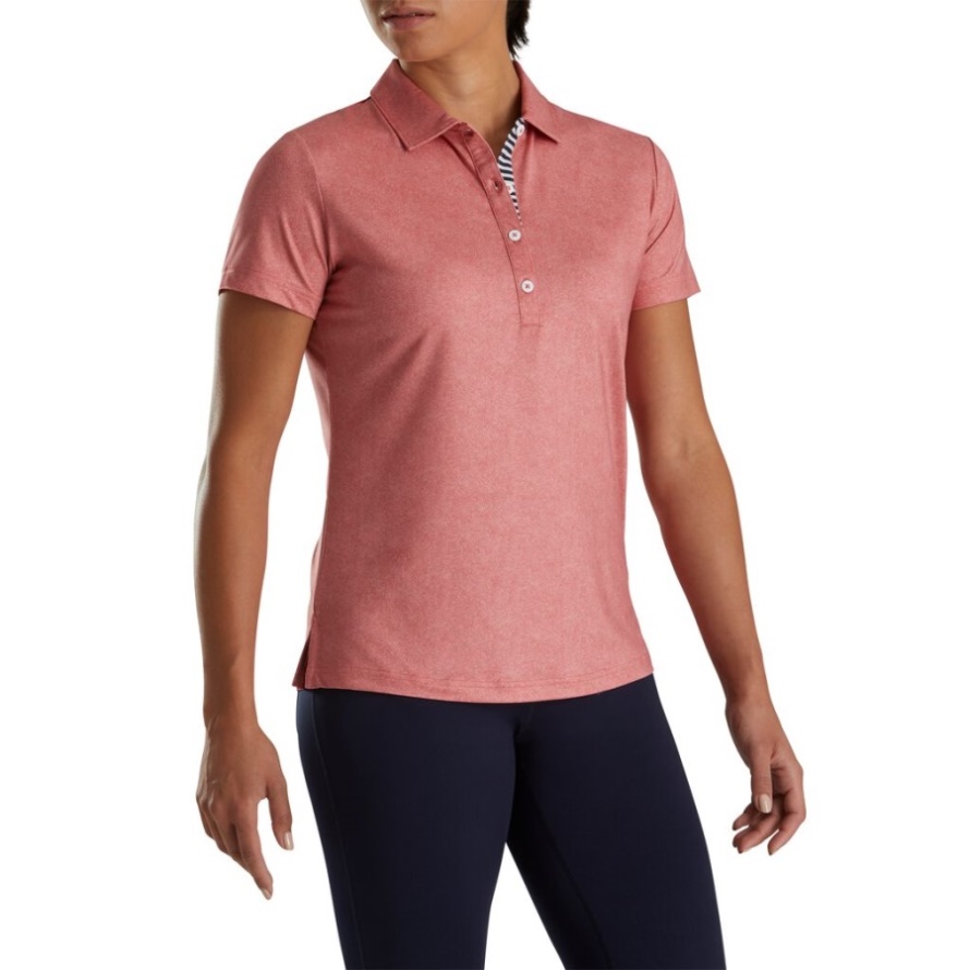 Footjoy CA Red Heather Lisle Self Collar Women