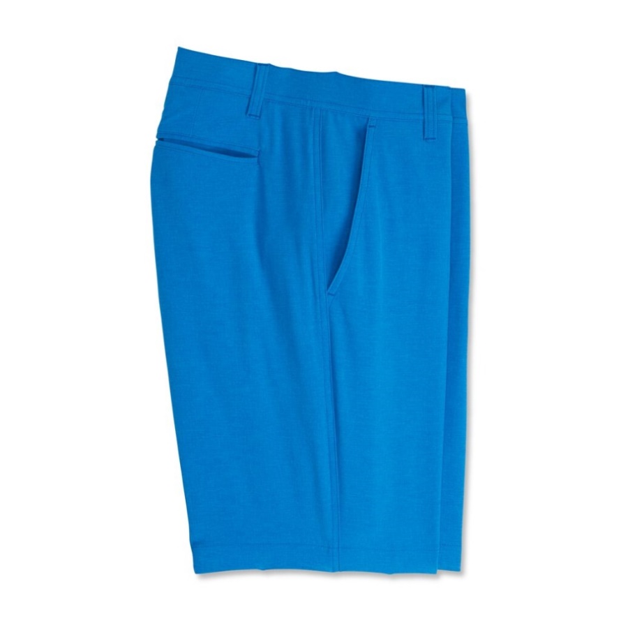 Footjoy CA Stretch Woven Shorts-Previous Season Style Heather French Blue