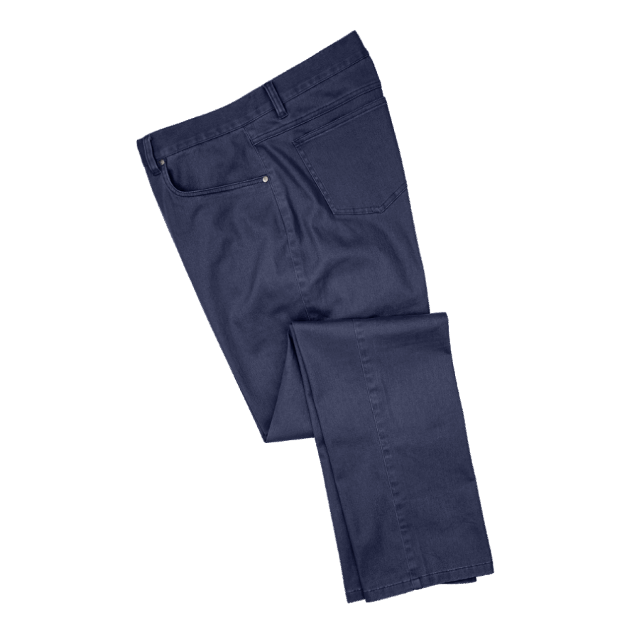 Footjoy CA Sueded Cotton Twill 5-Pocket Pant Navy