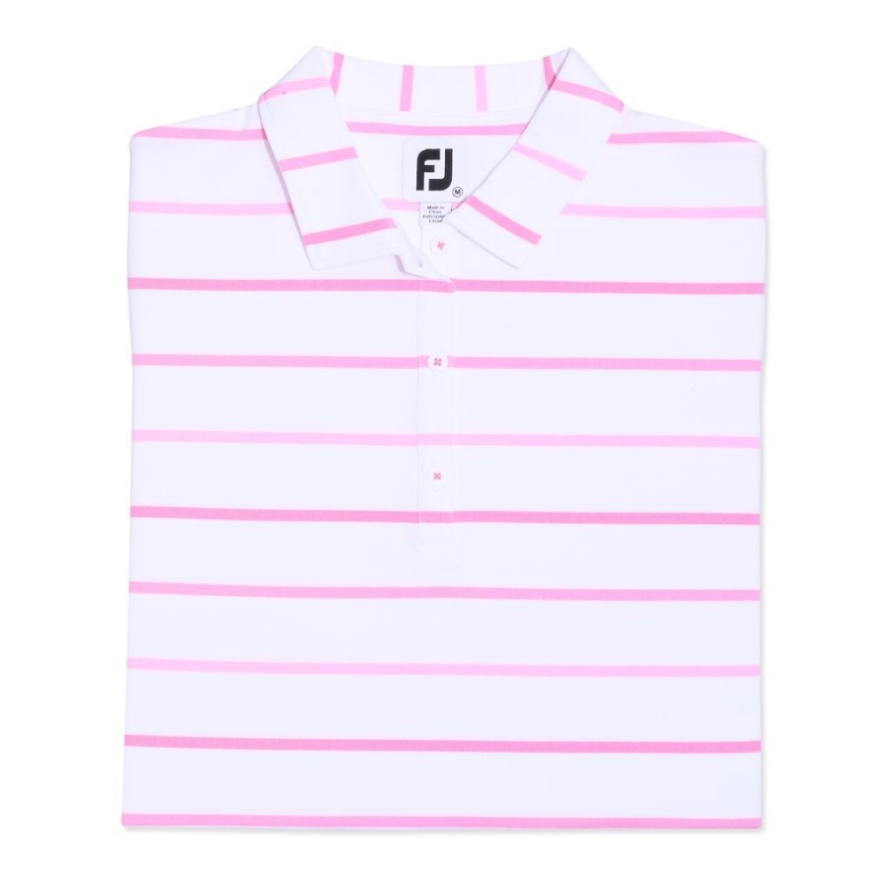 Breast Cancer Awareness Birdseye Stripe Women Footjoy CA White-Pink