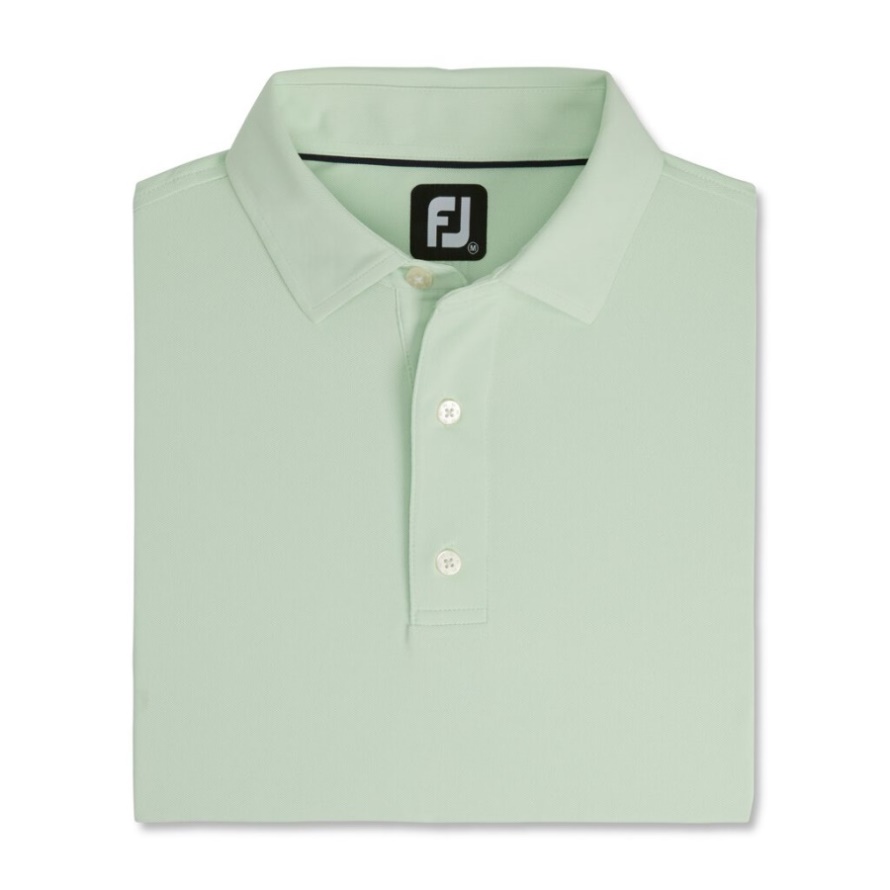 Footjoy CA Performance Stretch Pique Solid Self Collar Mint