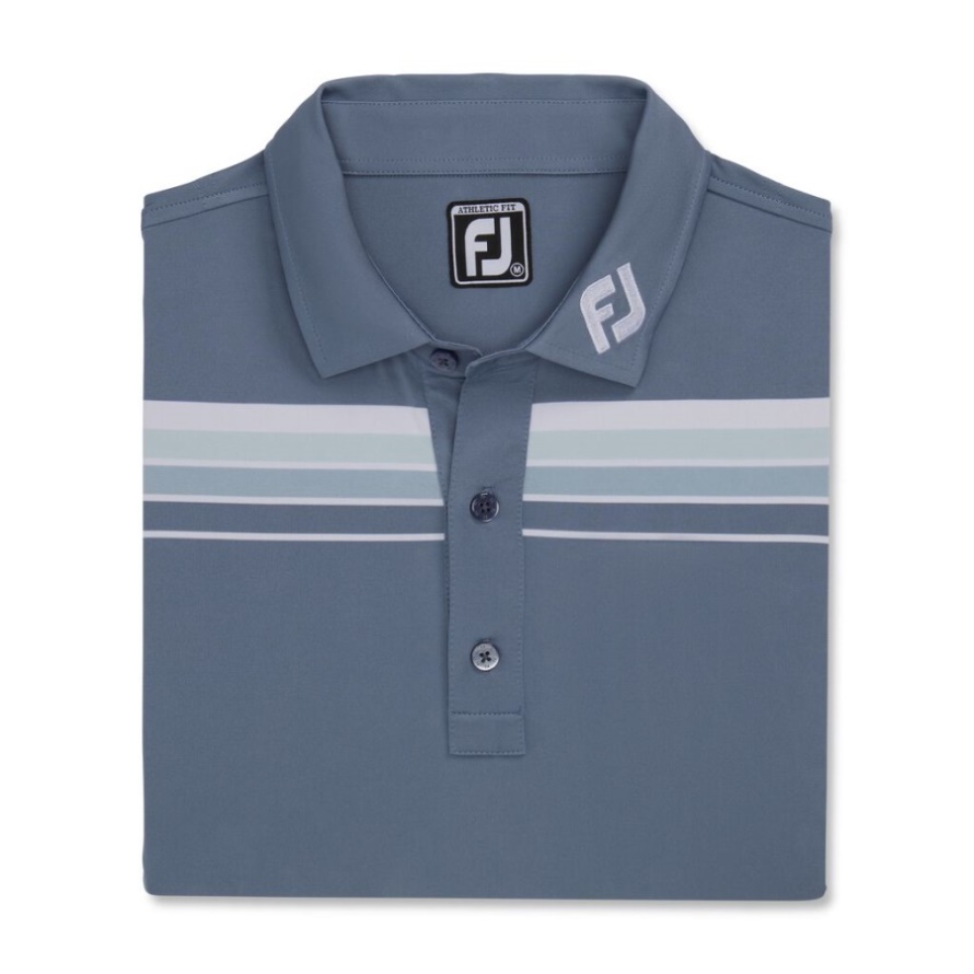 Athletic Fit Shadow Chestband Lisle Self Collar - FJ Tour Collar Footjoy CA Graphite