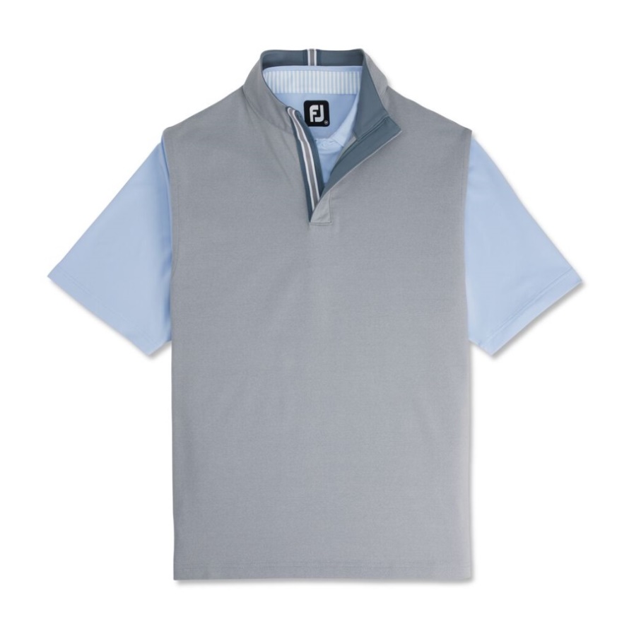 Footjoy CA Heather Grey Stretch Jersey-Previous Season Style