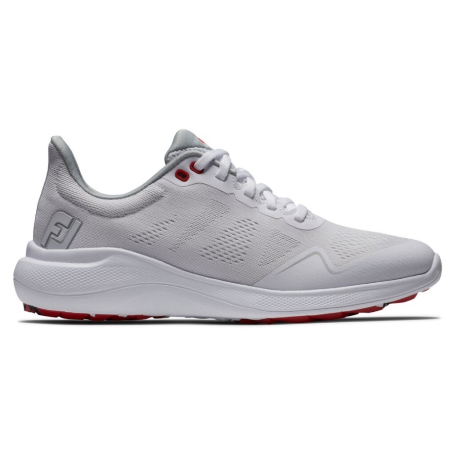 White-Red Footjoy CA FLEX Canada Shoe Women