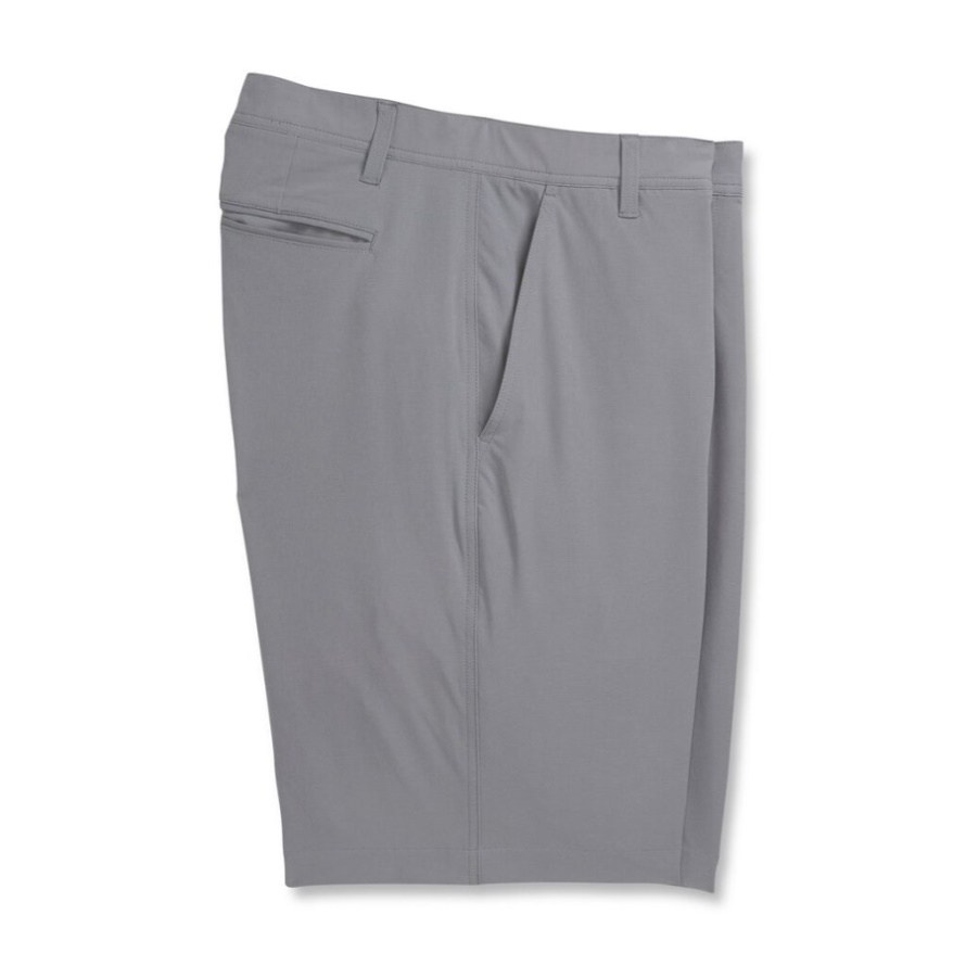 Grey Broken Stripe Woven Short -Previous Season Style Footjoy CA