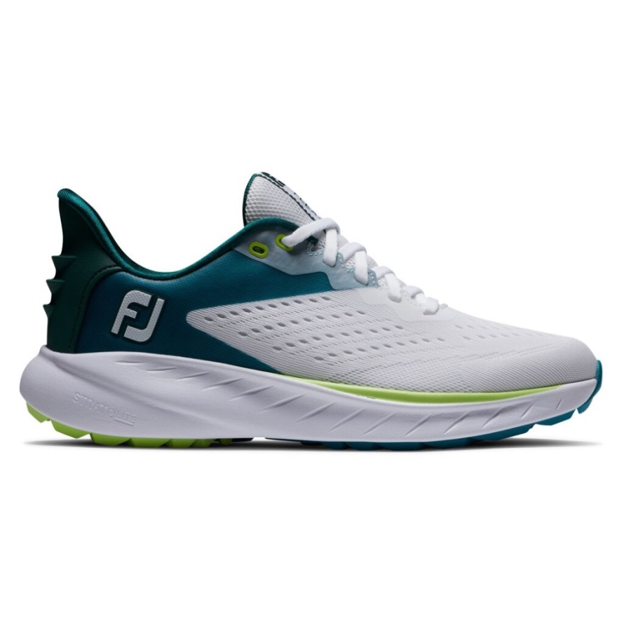 White-Teal Footjoy CA Flex XP Women