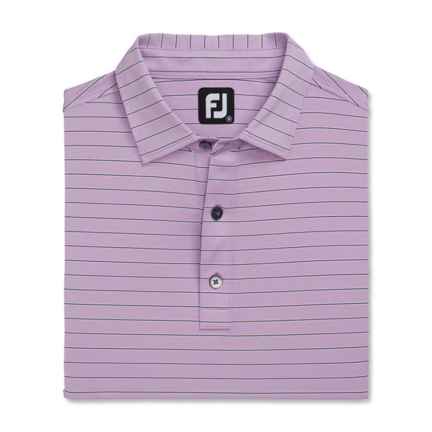 Lavender Triple Pinstripe Lisle Self Collar Footjoy CA