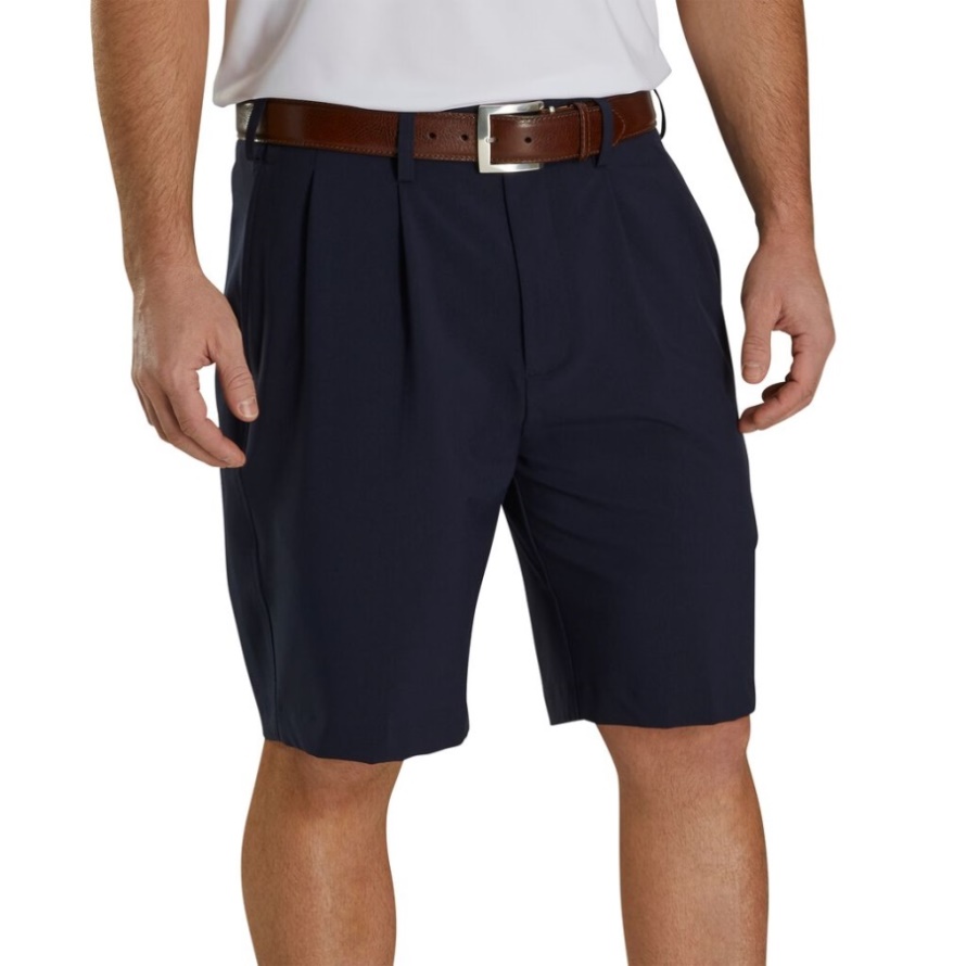 Footjoy CA Navy Pleated Shorts 9.5'' Inseam