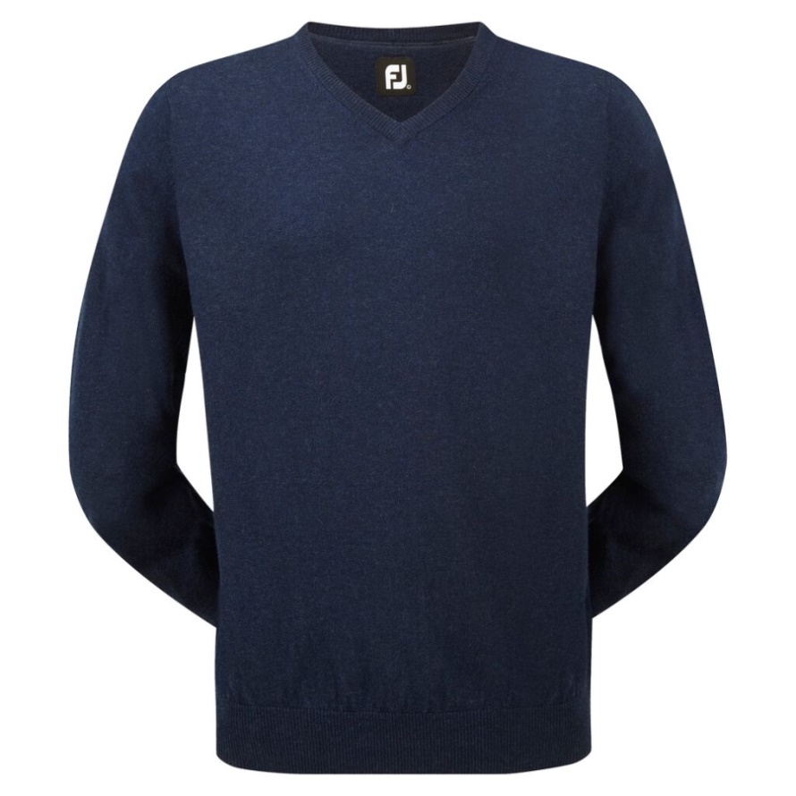 Lambswool V-Neck Pullover Footjoy CA Navy