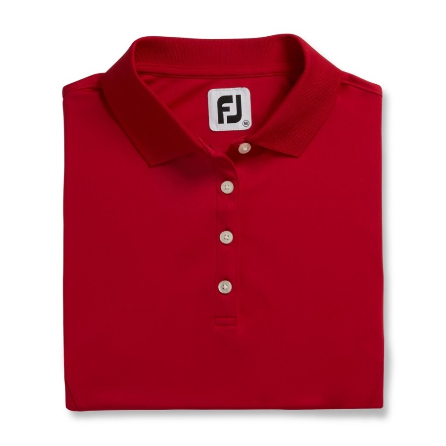 Footjoy CA ProDry Interlock Shirt Knit Collar Women Red