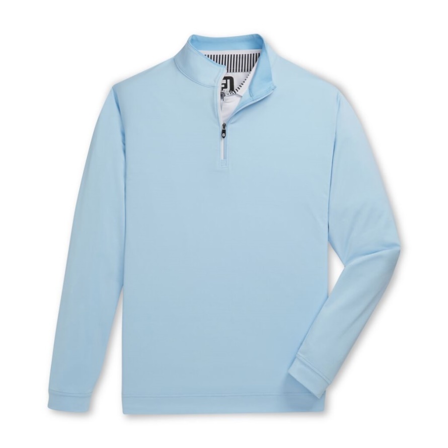 Light Blue-White Lightweight Quarter-Zip Footjoy CA