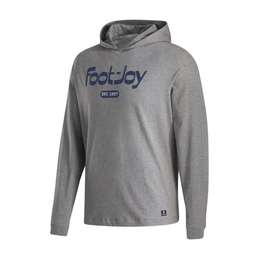 Footjoy CA FJ Heritage Long Sleeve Hoodie-Previous Season Style Grey