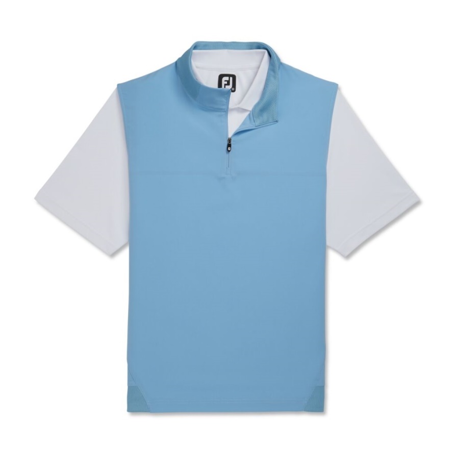 Dusk Blue Footjoy CA Stretch Woven Vest Knit Accents