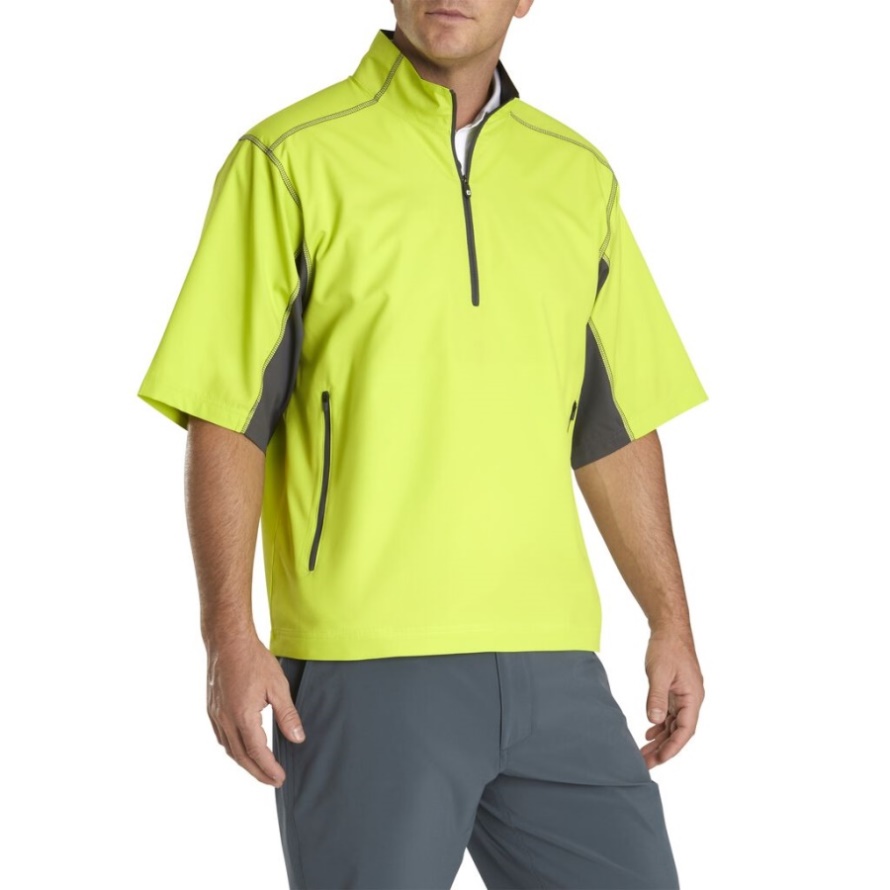 Short Sleeve Sport Windshirt Lime-Charcoal Footjoy CA