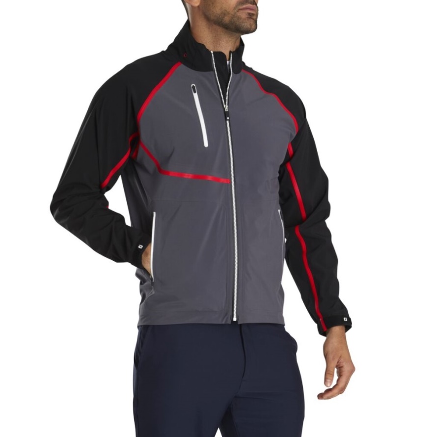HydroTour Rain Jacket Footjoy CA Black-Charcoal-Red