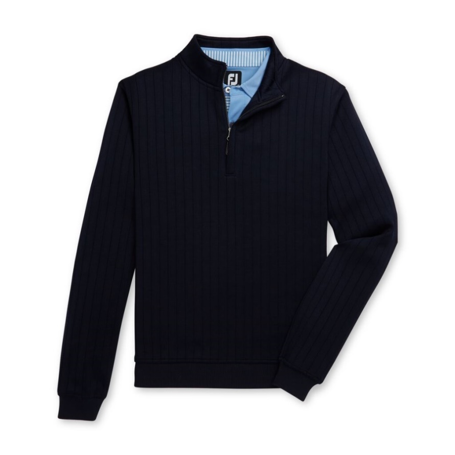 Drop Needle Half-Zip Gathered Waist Navy Footjoy CA